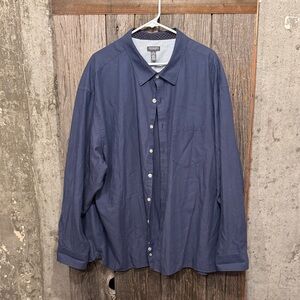 Van Heusen Blue Patterned Button-Up Shirt